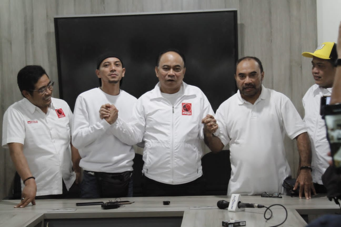 Pertemuan Relawan Prabowo 08 dan Relawan Projo di Jakarta Selatan (Sinpo.id/Ashar)