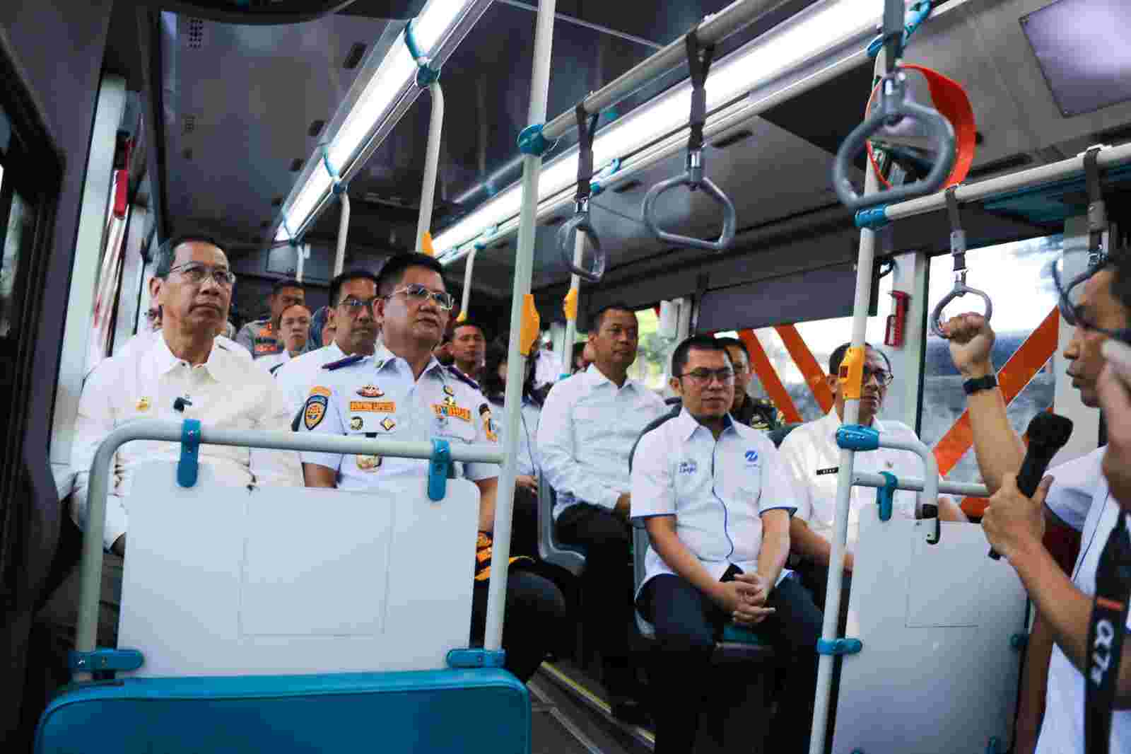 Proses uji coba TransJakarta Bandara Soetta (Sinpo.id/PPID DKI)