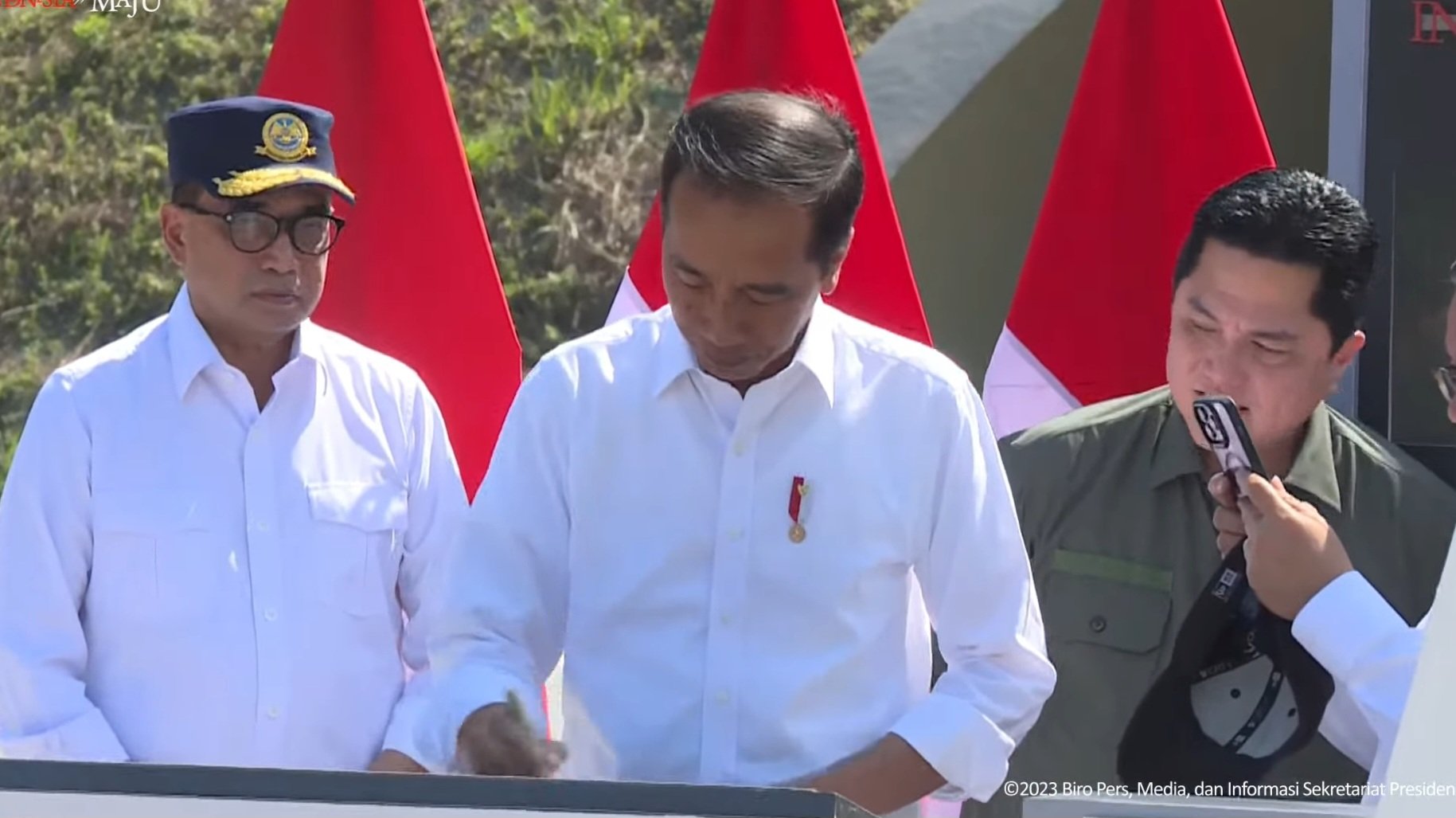 Presiden Joko Widodo saat resmikan Tol Cisumdawu (SinPo.id/Setpres)