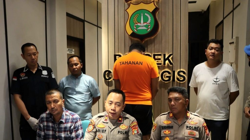 Konferensi pers kasus pembunuhan di Cimanggis (SinPo.id/ Humas Polri)