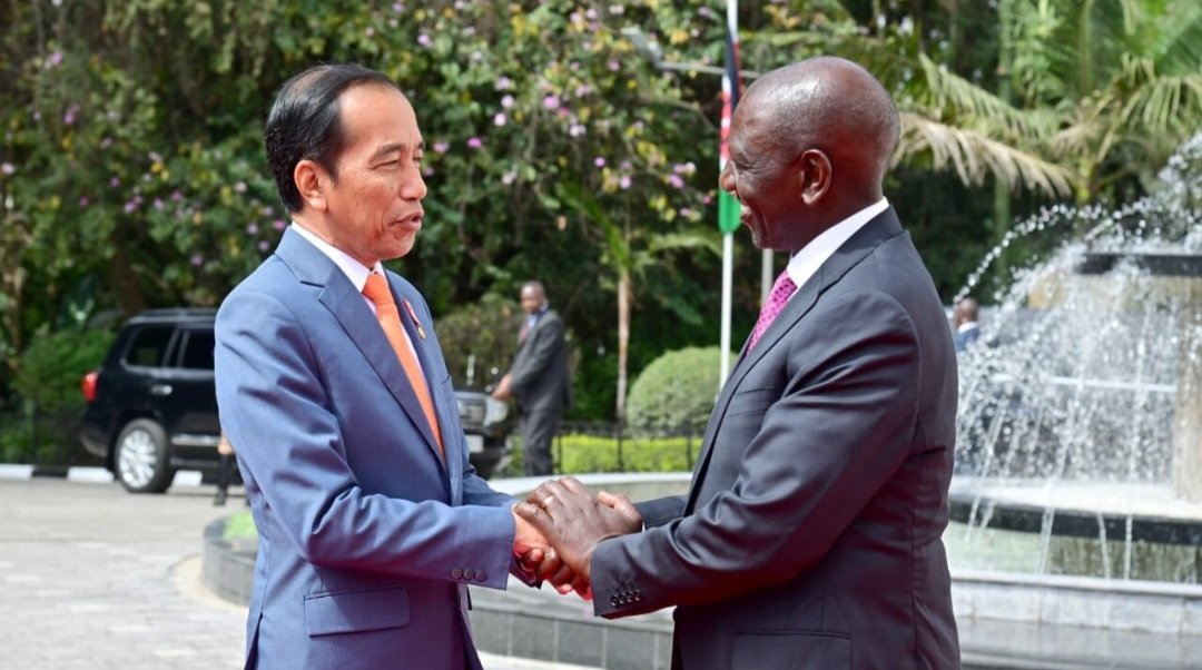 Presiden Jokowi saat bertemu dengan Presiden Kenya William Ruto (SinPo.id/ Setkab)