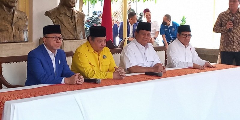 Para ketua umum partai pendukung Prabowo Subianto (Sinpo.id)