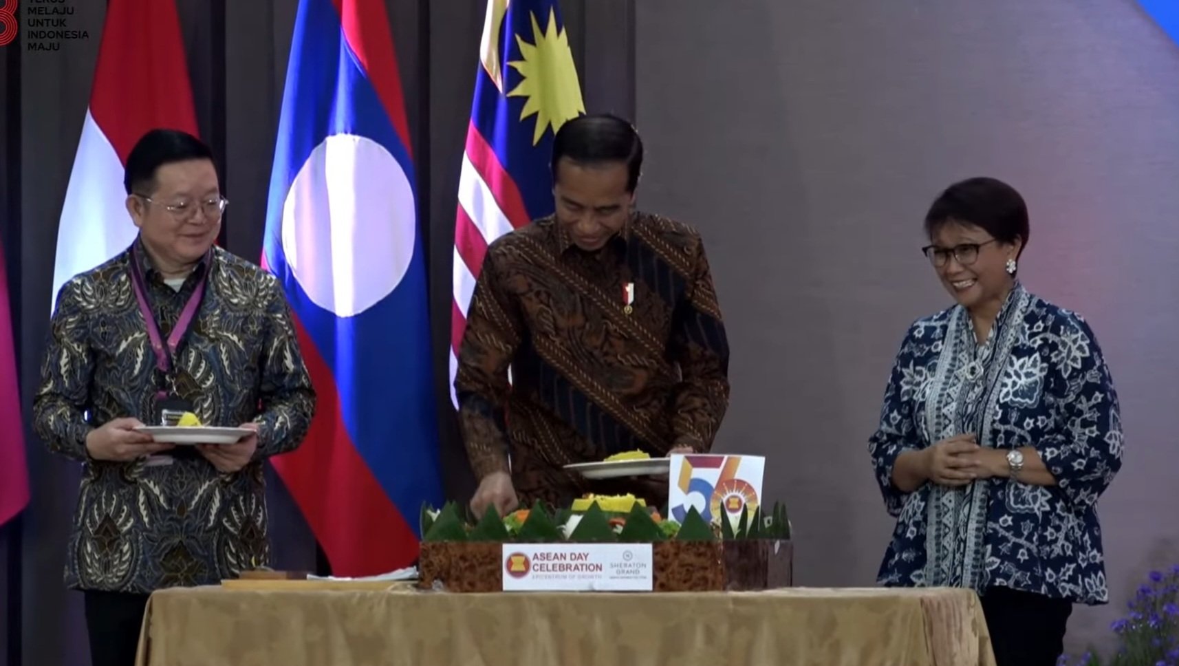 Presiden Joko Widodo di acara HUT ASEAN (SinPo.id/ Setpres)