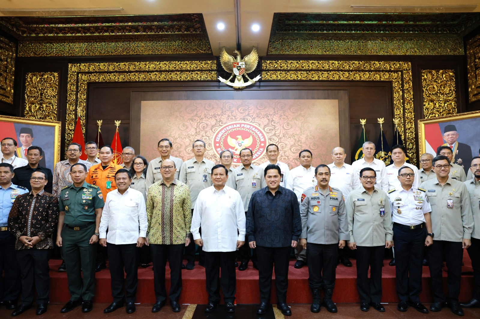 Menhan Prabowo Subianto gelar rapat KKIP membahas kemandirian Industri Pertahanan RI (Ashar/Foto:Tim Prabowo/SinPo.id)