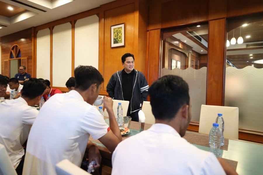 Erick Thohir ringankan beban para Garuda Muda U-23 (Sinpo.id/PSSI)
