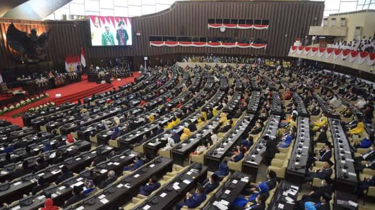 Sidang tahunan MPR RI 2022 (SinPo.id/ Ashar)