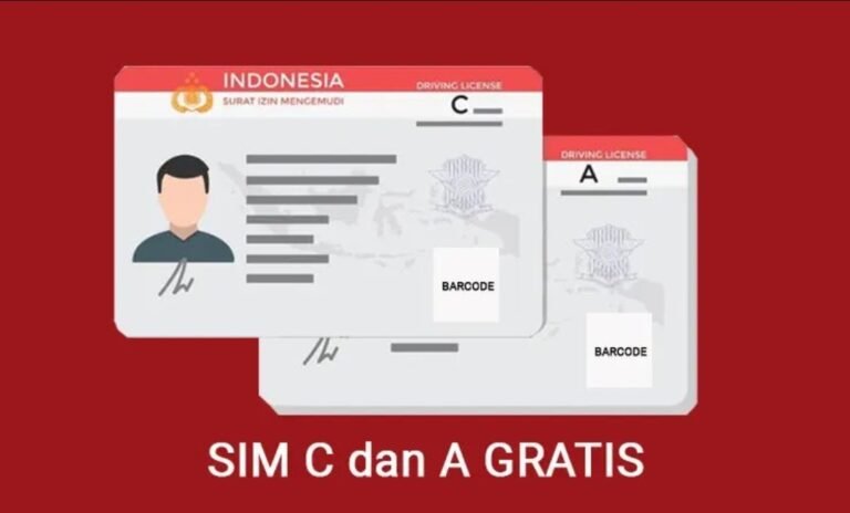 Ilustrasi SIM A dan C gratis (SinPo.id/ NTMC Polri)