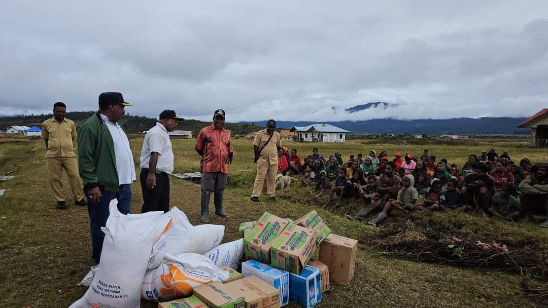 Bantuan dari Polri yang sudah tiba di Papua (Sinpo.id/Tim Media)