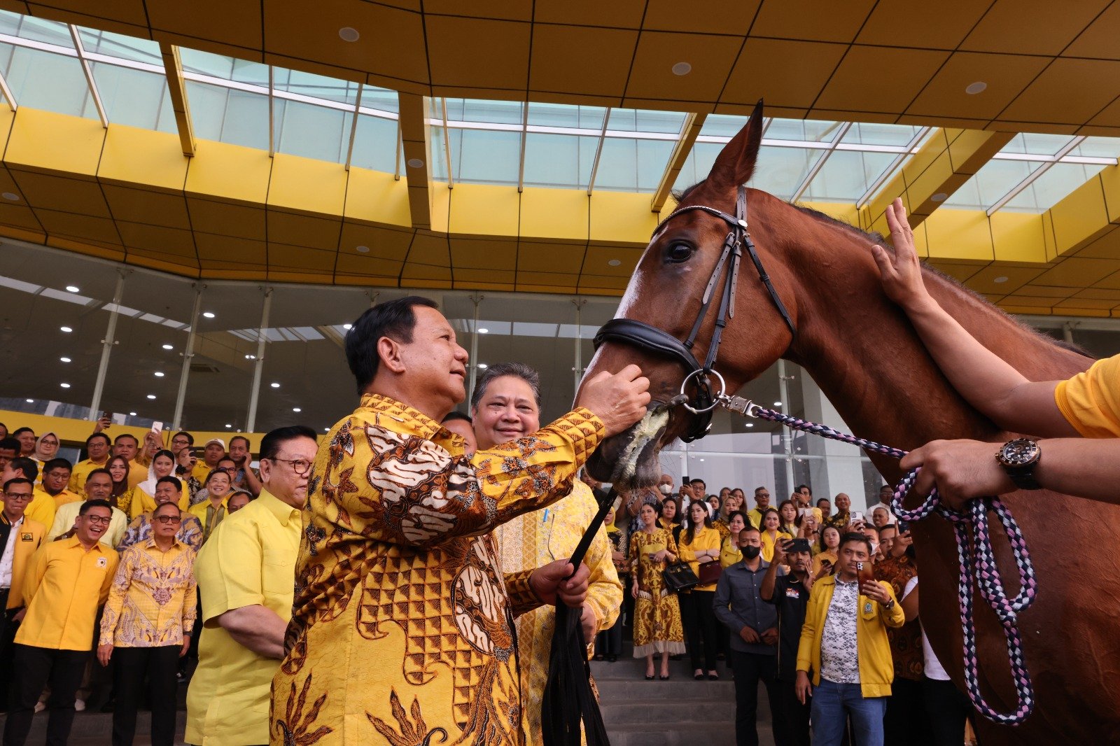 Prabowo di acara Golkar Institute (Sinpo.id/Tim Media)