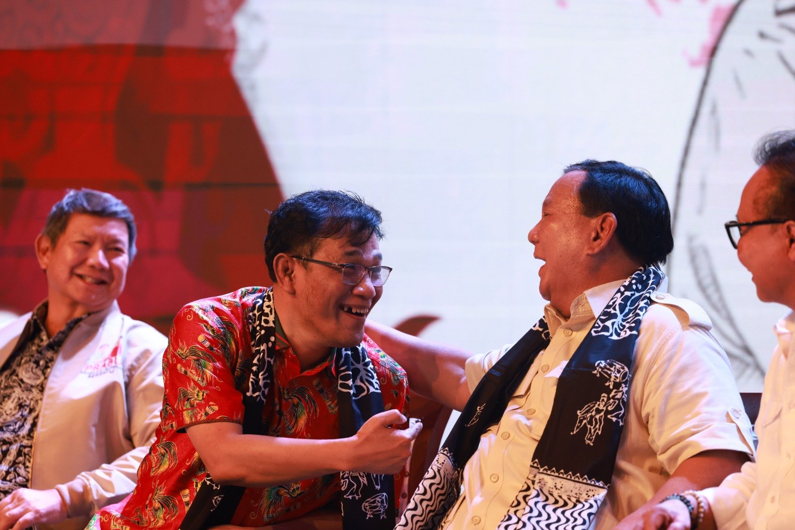 Kebersamaan Prabowo dan Budiman Sudjatmiko (Sinpo.id/Tim Media)