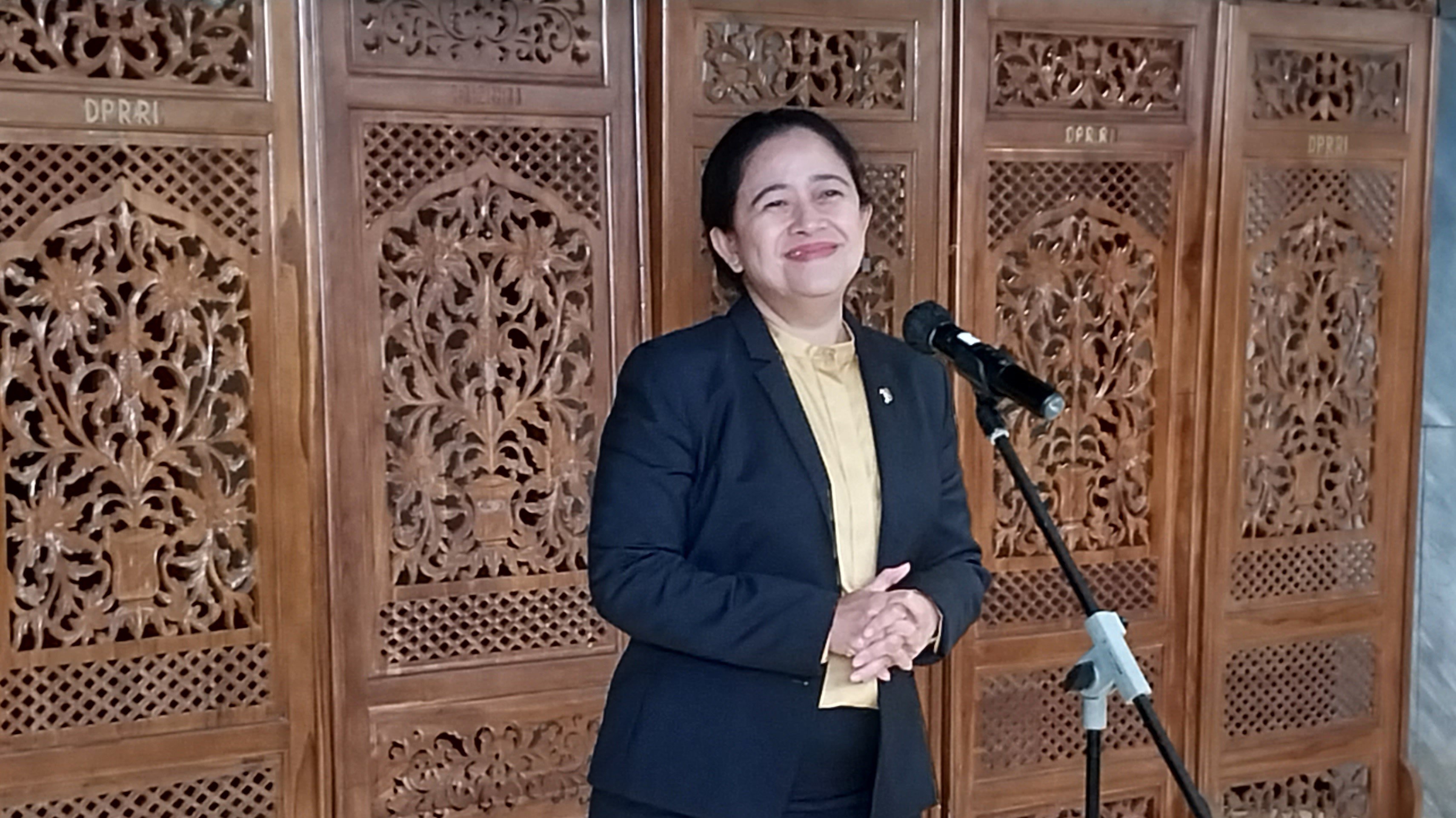 Ketua DPR RI Puan Maharani (SinPo.id/ Galuh Ratnatika)