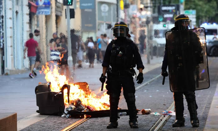 Kerusuhan nasional yang terjadi di Prancis (SinPo.id/ AFP)