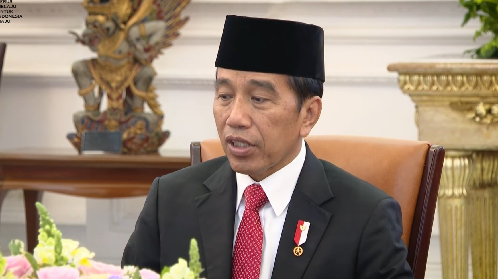 Presiden Jokowi saat memimpin ratas penanganan polusi udara di wilayah Jabodetabek (SinPo.id/ Setkab)