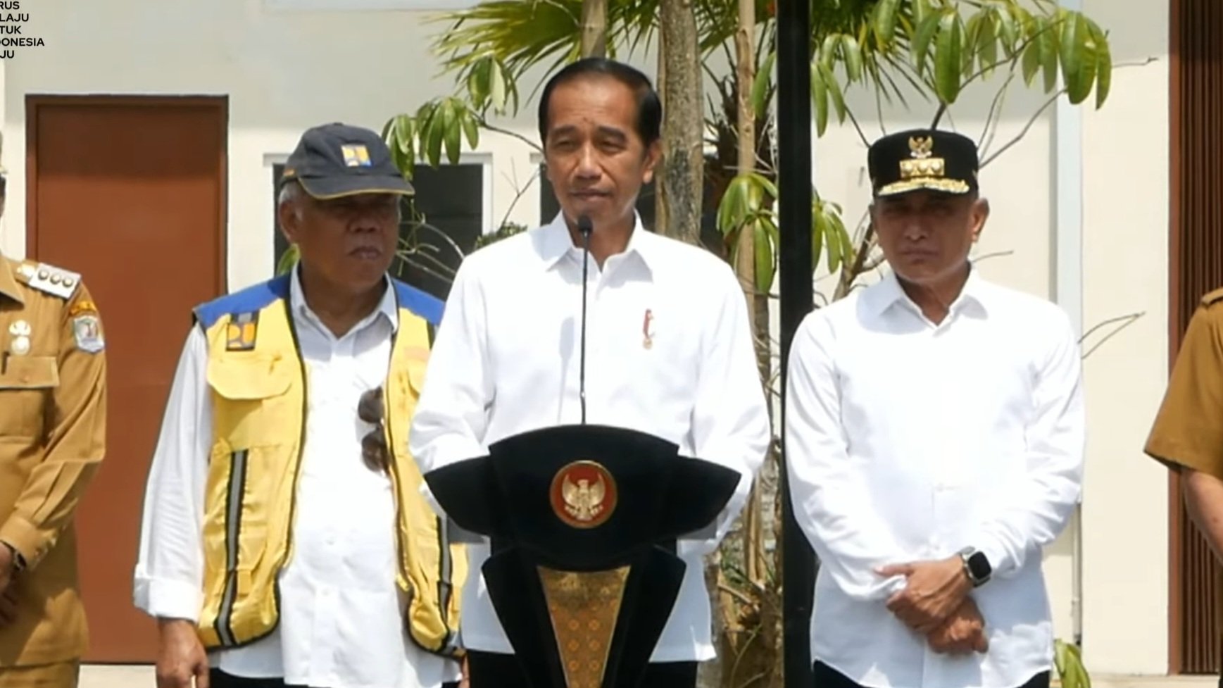 Presiden Jokowi meresmikan SPAM regional Mebidang di Binjai. (SinPo.id/Setkab)