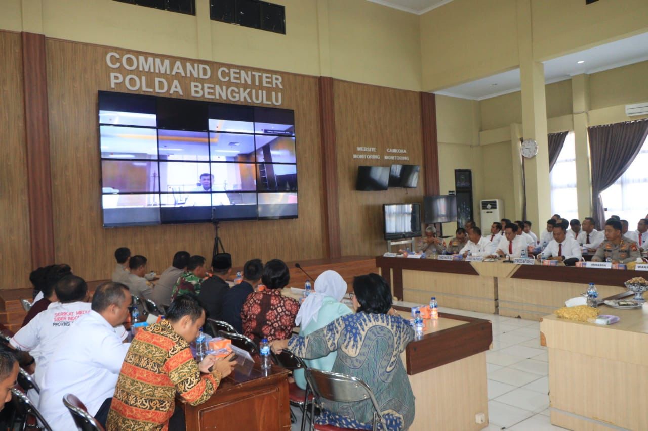 Polda  Bengkulu memperkuat sinergitas dengan Dewan Pers sebagai bentuk menyelaraskan peran media dalam mendukung kerja-kerja kepolisian. (SinPo.id/Humas Polri)