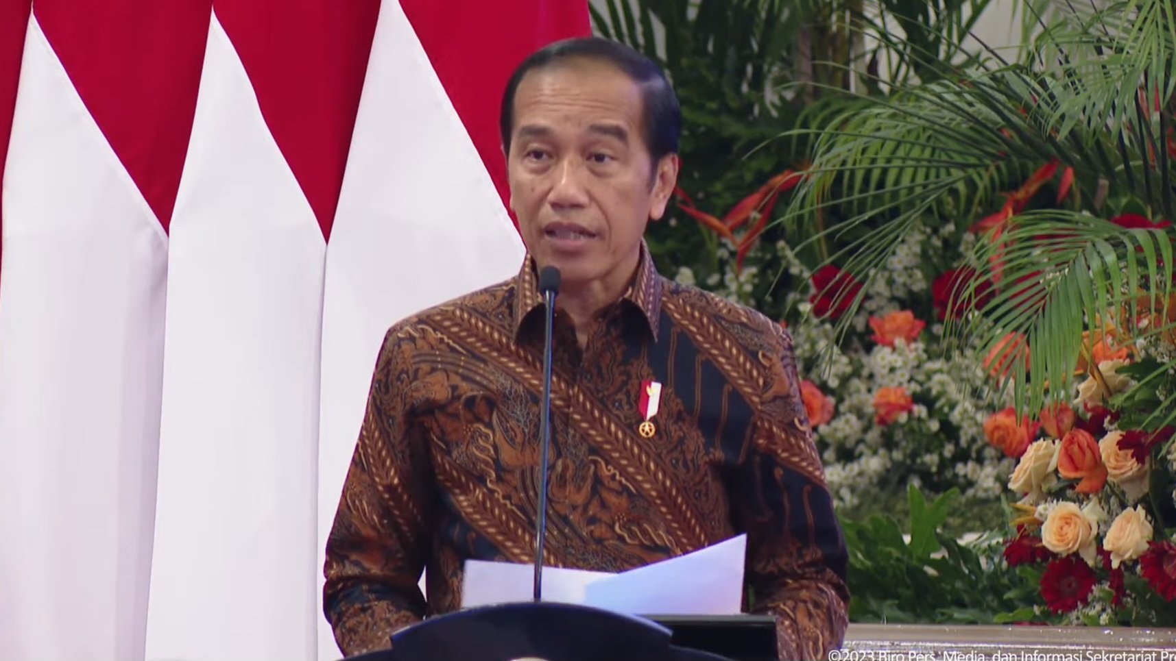 Presiden Jokowi saat membuka ASEAN Business and Investment Summit (SinPo.id/ Setkab)