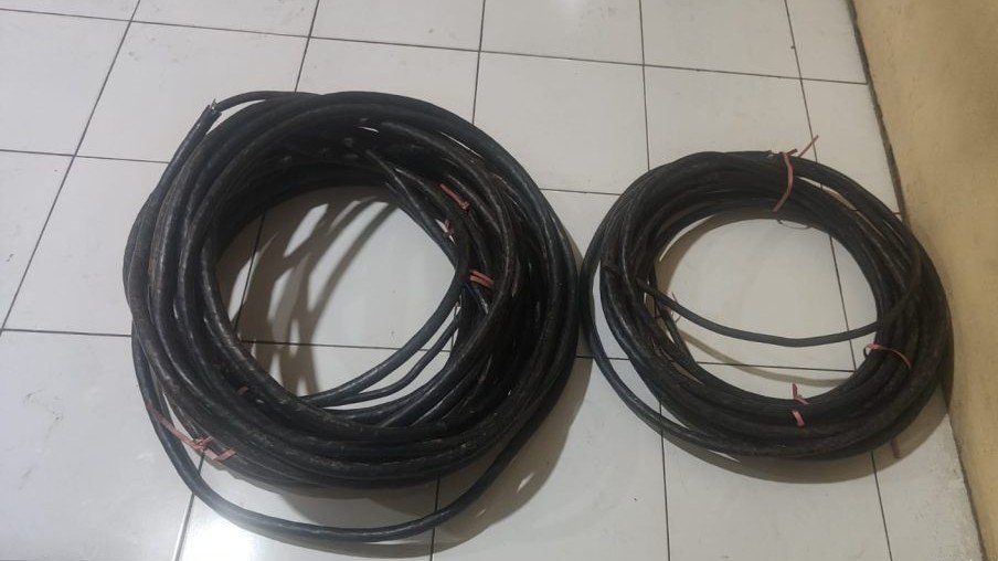 Kabel yang dicuri dari proyek PIK 2 (SinPo.id/ Humas Polres Metro Tangerang)