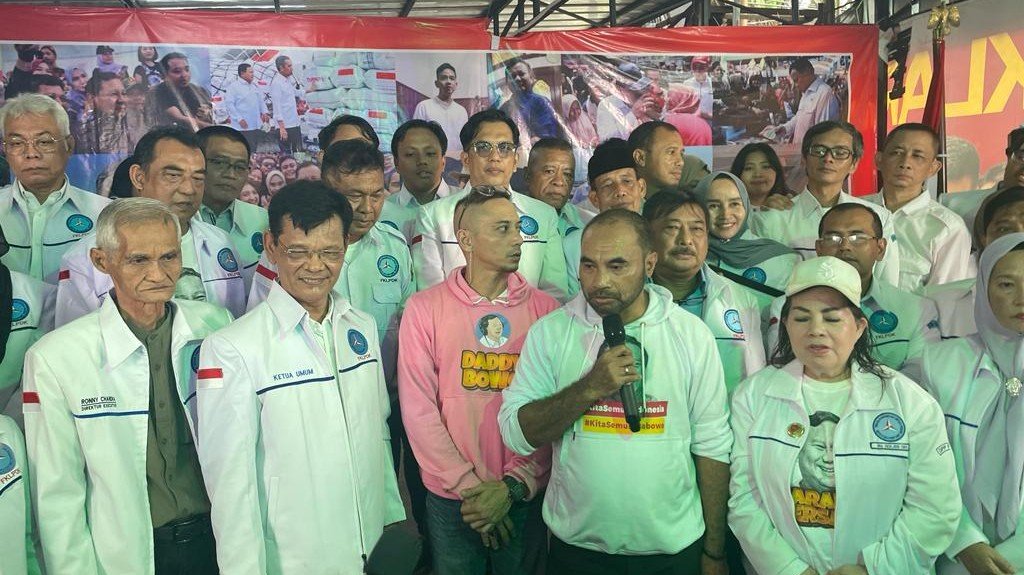 FKLPDK saat deklarasikan dukungan ke Prabowo Subianto (SinPo.id/ Galuh Ratnatika)