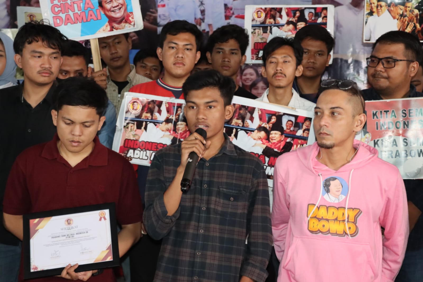 Deklarasi dukungan FTMI ke Prabowo Subianto (SinPo.id/ Dok. Istimewa)