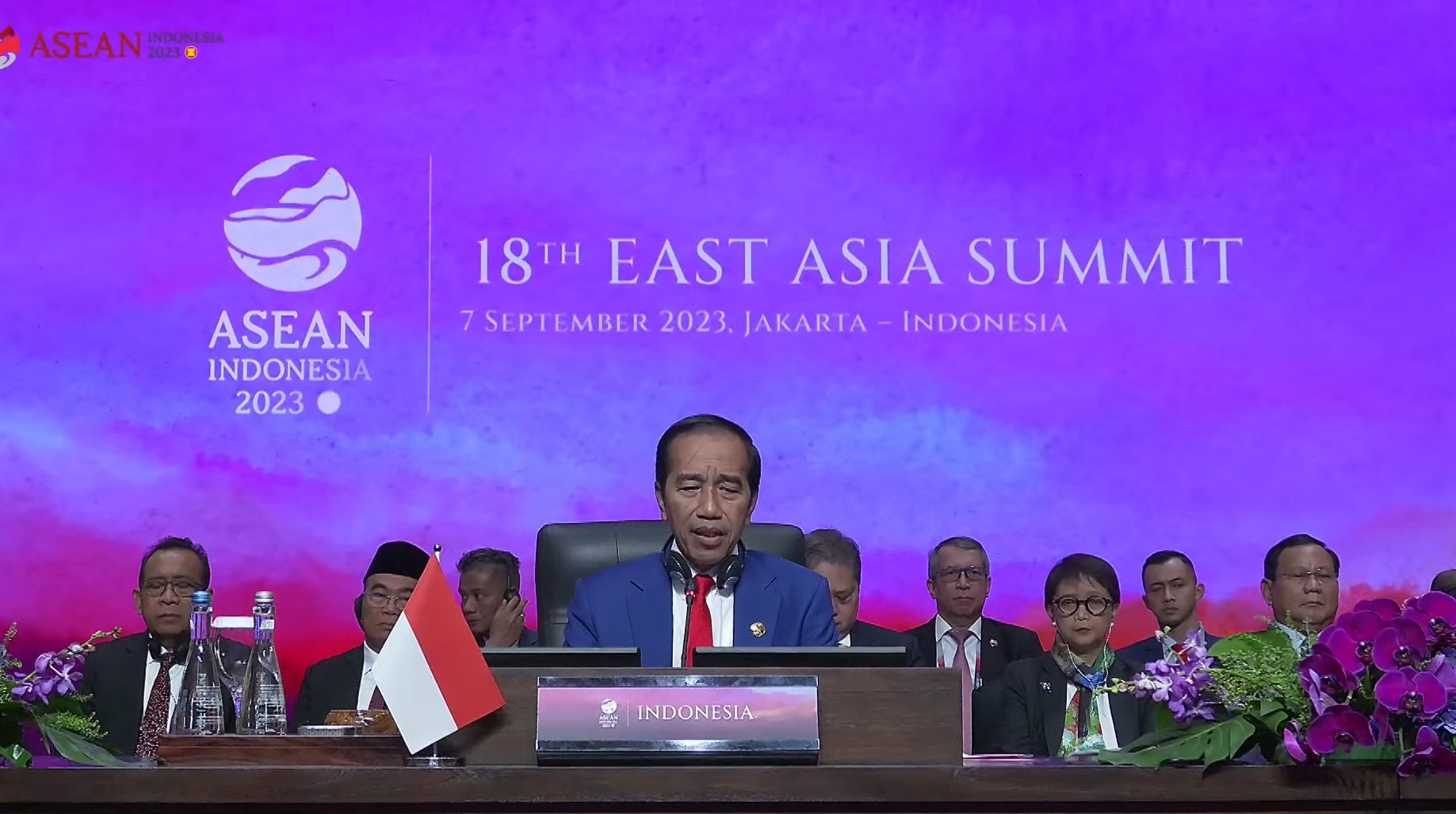 Presiden Joko Widodo saat memimpin KTT Asia Timur (SinPo.id/Setkab)