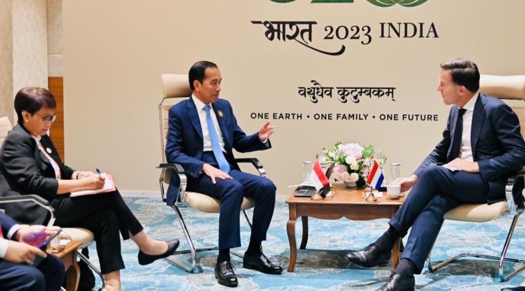 Pertemuan Jokowi dan PM Belanda (Sinpo.id/Setkab)