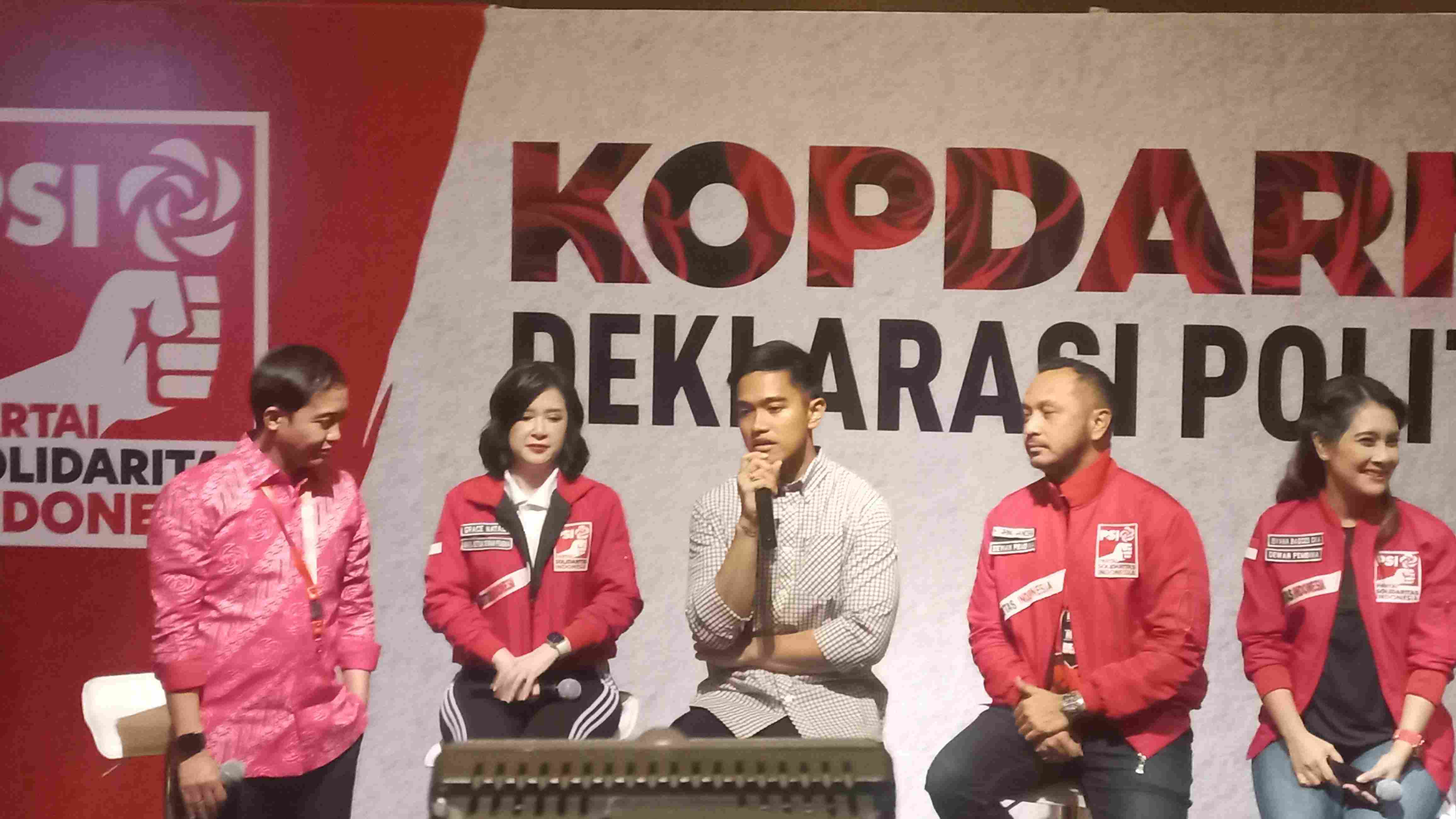 Ketua Umum DPP PSI Kaesang Pangarep di Kopdarnas PSI (SinPo.id/ Khaerul Anam)