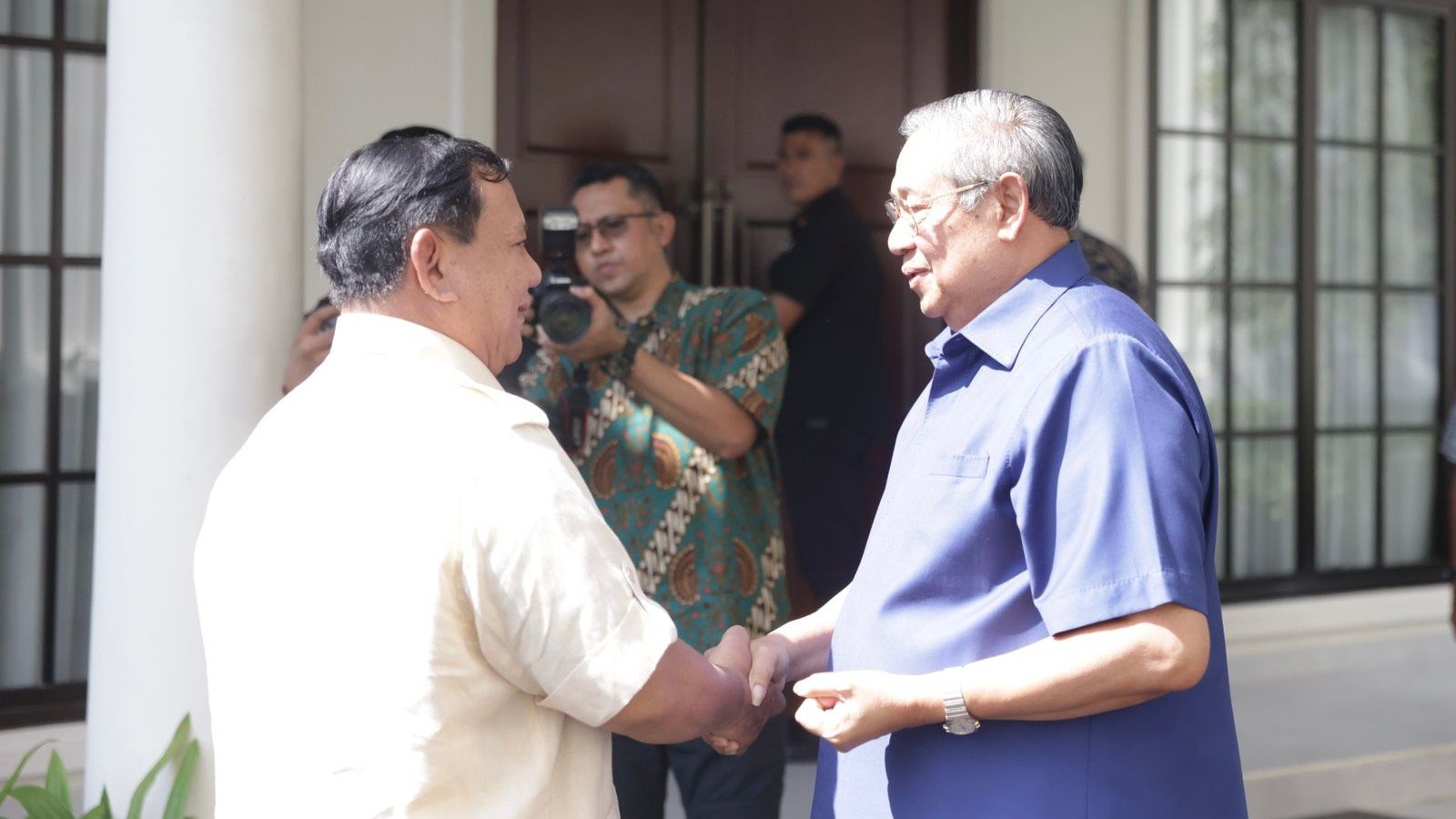 Momen kebersamaan SBY dengan Prabowo (SinPo.id/ Ashar)