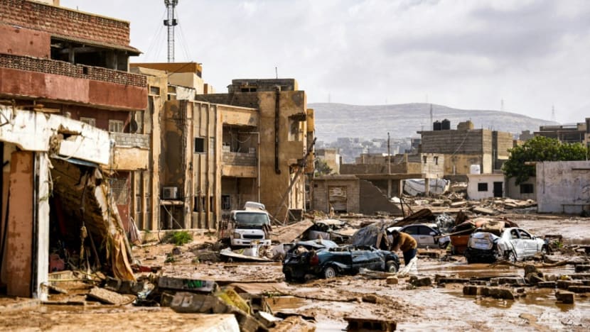 Banjir bandang di kota Derna, Libya (SinPo.id/ AFP)