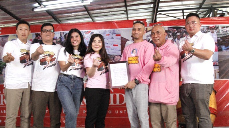 Deklarasi Relawan Hopeng di Rumah Besar Relawan Prabowo 08 (SinPo.id/ Ashar)