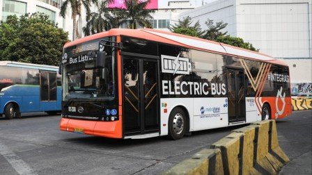 Bus listrik TransJakarta (SinPo.id/ Dok. TransJakarta)