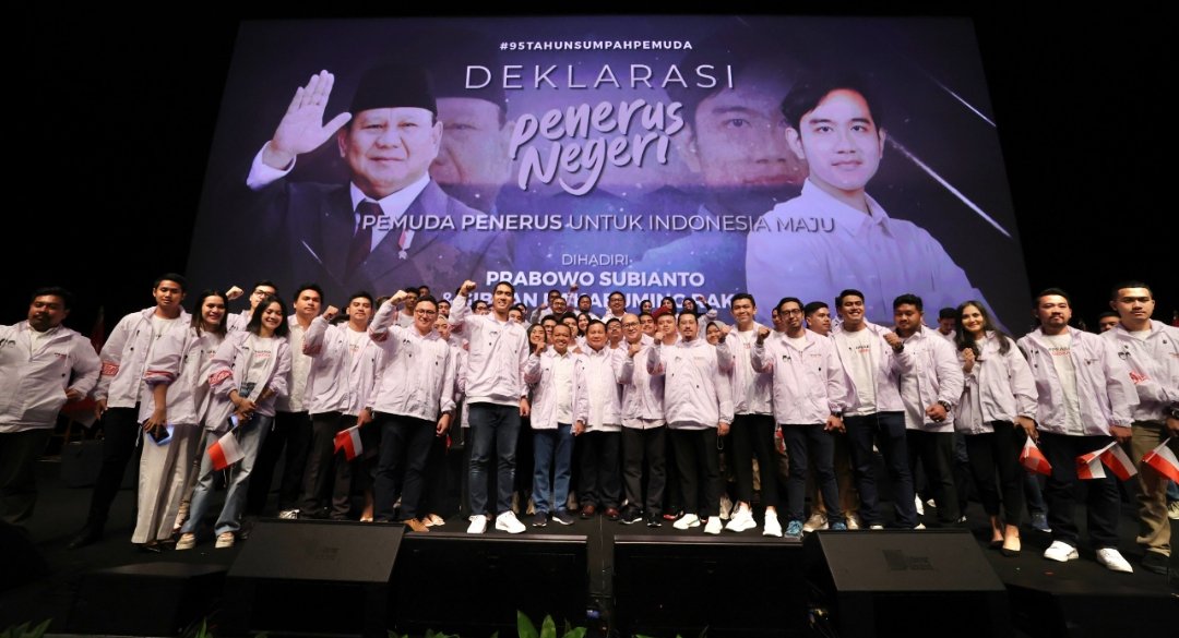 Deklarasi dukungan Relawan Muda Jokowi ke pasangan Prabowo-Gibran (SinPo.id/ Tim Media)