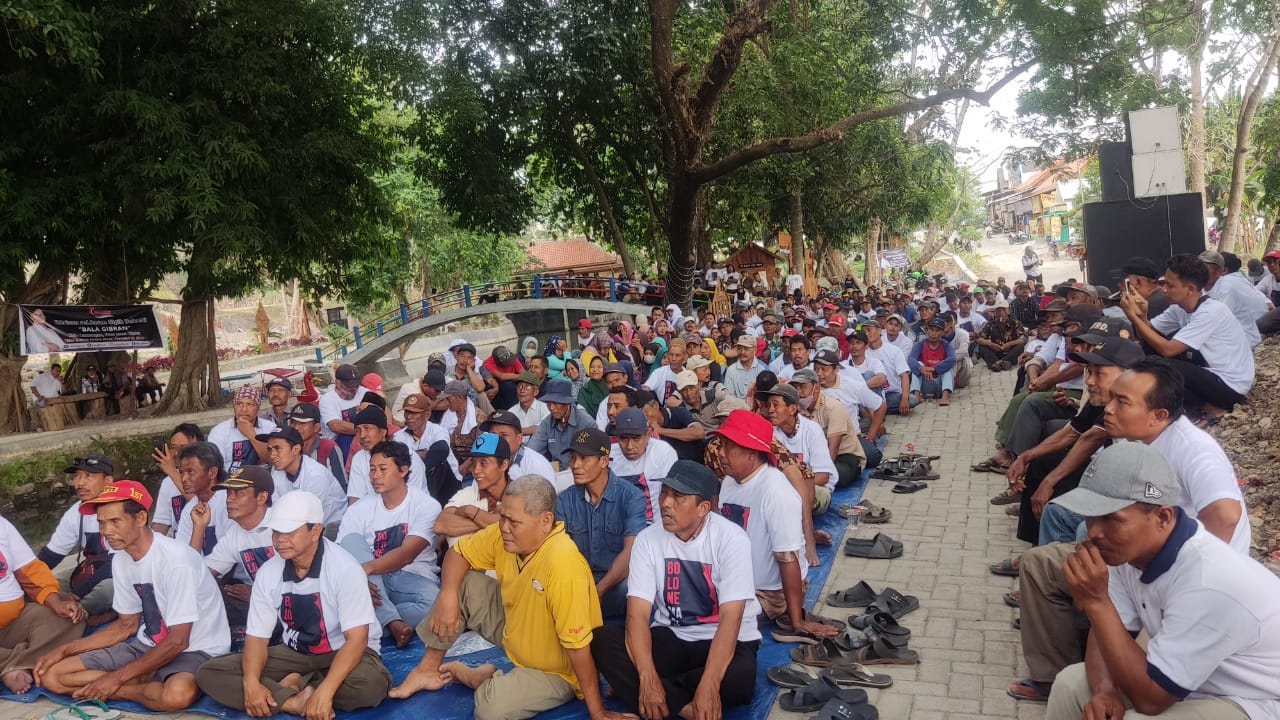 Relawan Gibran Rakabuming BALA GIBRAN di Lamongan, Jawa Timur, mengelar pertemuan Selasa 3 Oktober 2023 (SinPo.id/Ist)