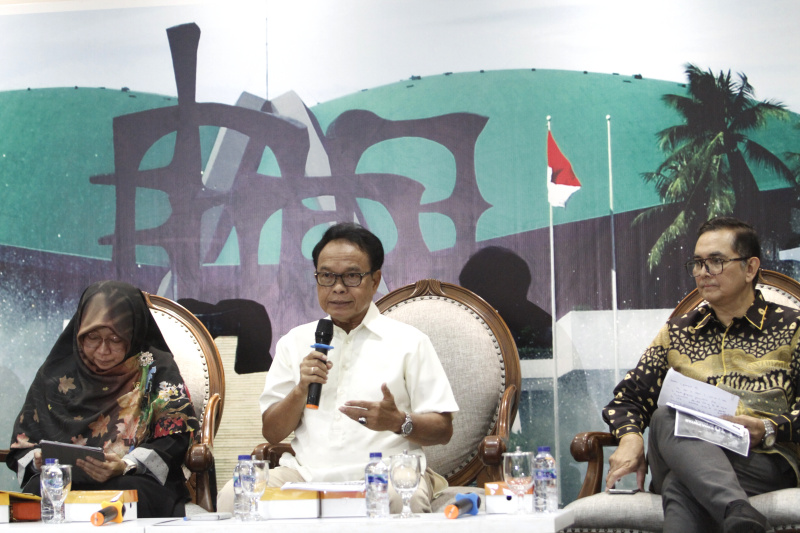 KWP menggelar diskusi IKN Mengubah Status DKI Lantas Bagaimana Status Jakarta" (Ashar/SinPo.id)