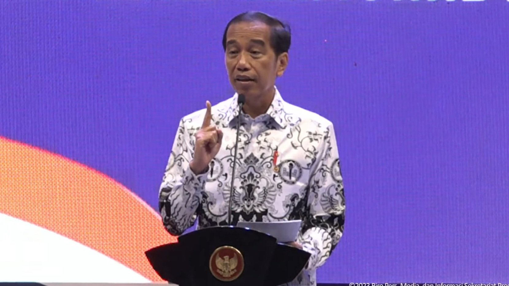 Presiden Jokowi hadiri HUT ke-78 PGRI dan HGN 2023 (SinPo.id/ Setpres)