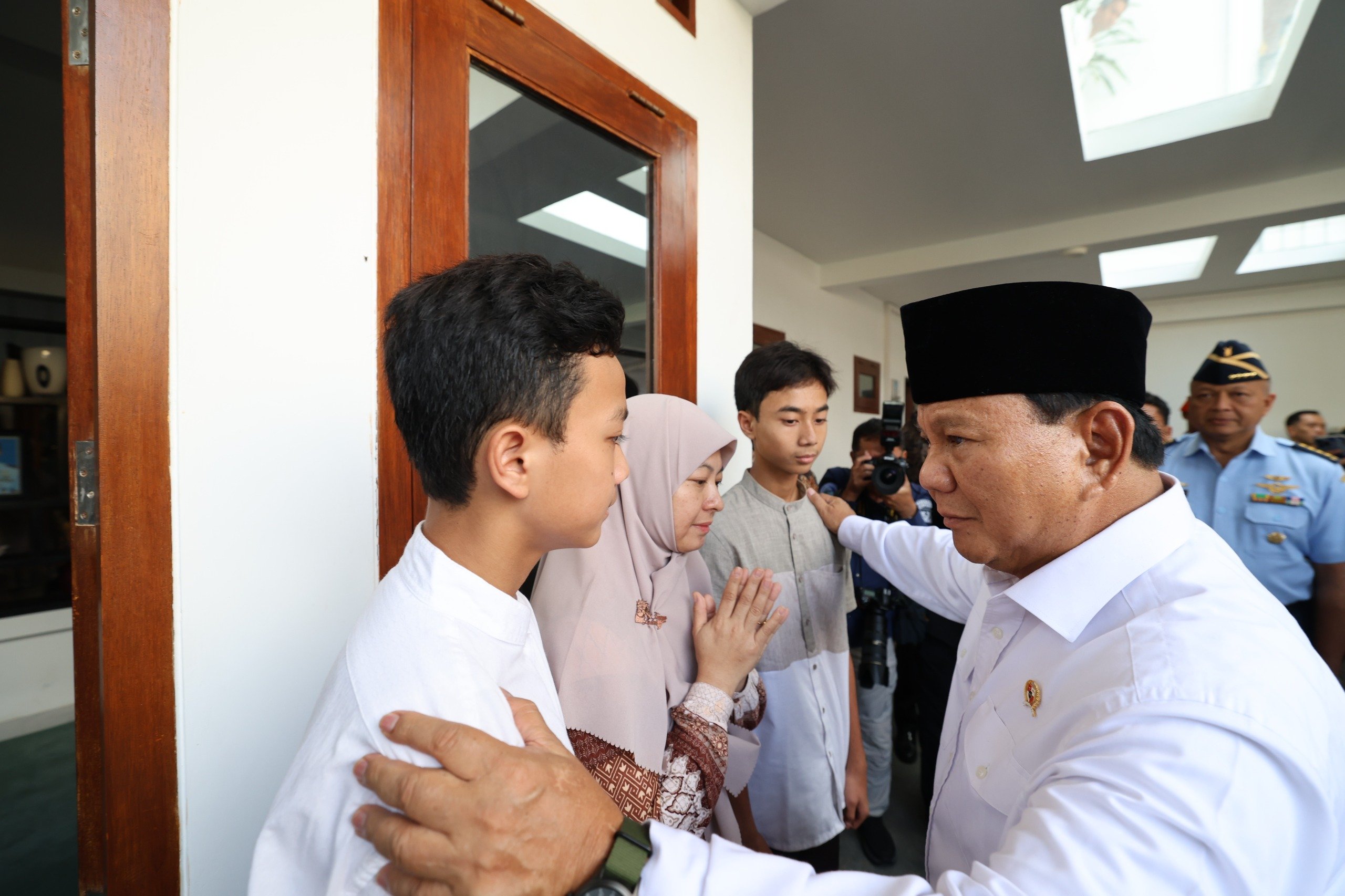 Prabowo sampaikan pesan duka kepada para korban (Sinpo.id/Tim Media)