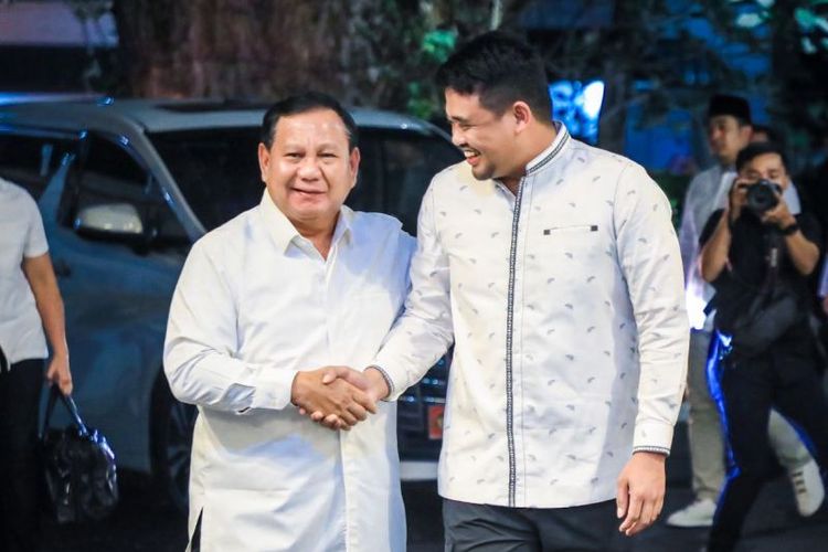 Menteri Pertahanan Prabowo Subianto dan Wali Kota Medan Bobby Nasution. (SinPo.id/Diskominfo Kota Medan)