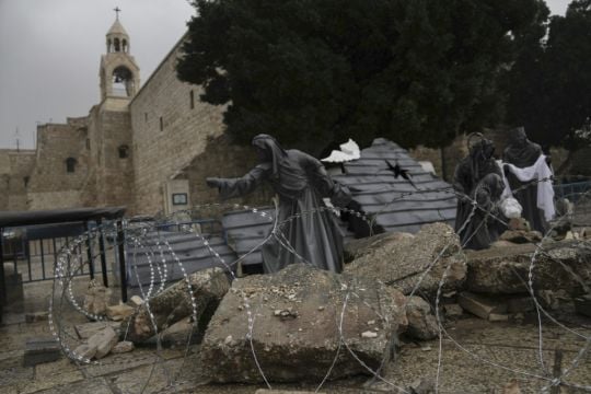 Suasana sunyi di kota Betlehem (Sinpo.id/Reuters)