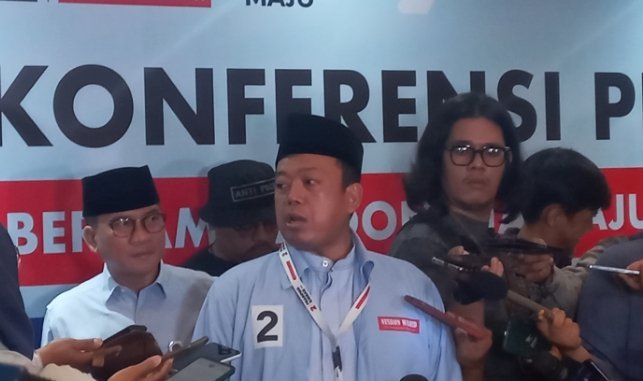 Sekretaris Tim Kampanye Nasional (TKN) Prabowo-Gibran, Nusron Wahid (SinPo.id/ Khaerul Anam)