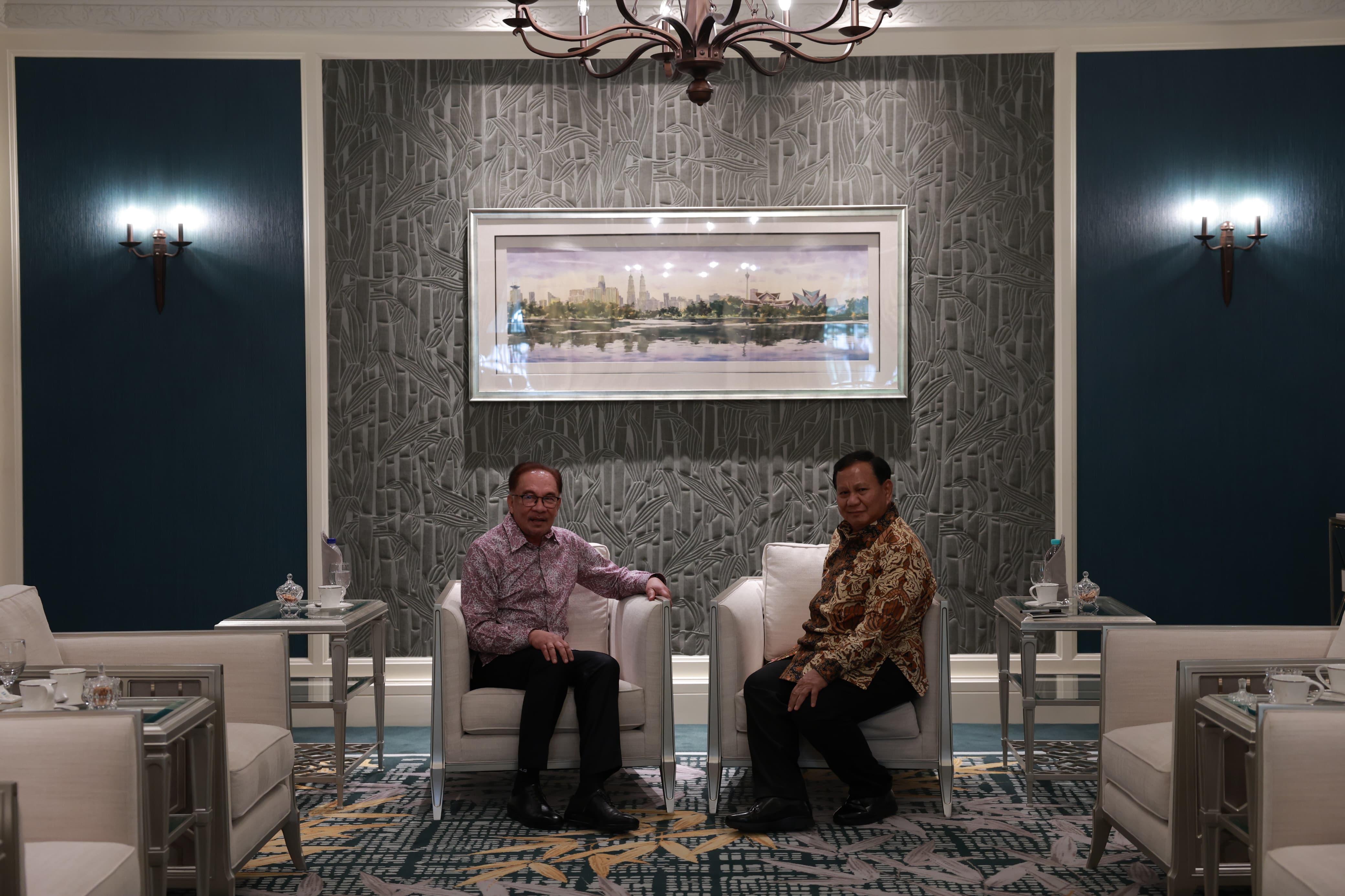 Pertemuan Prabowo dan Anwar Ibrahim (Sinpo.id/Tim Media)