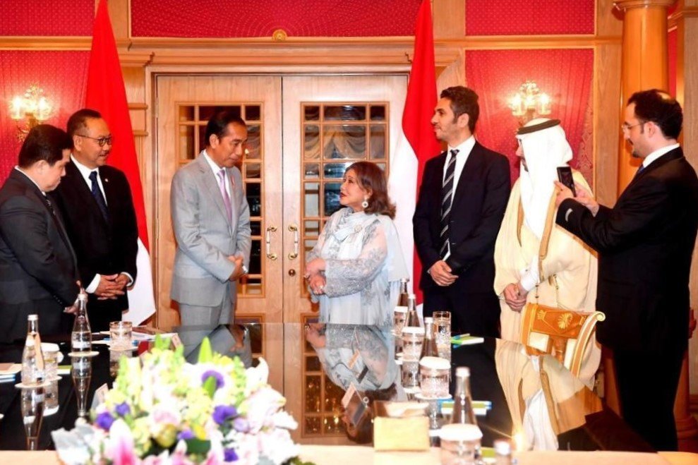 Presiden Jokowi saat bertemu pengusaha Brunei (SinPo.id/ Setkab)
