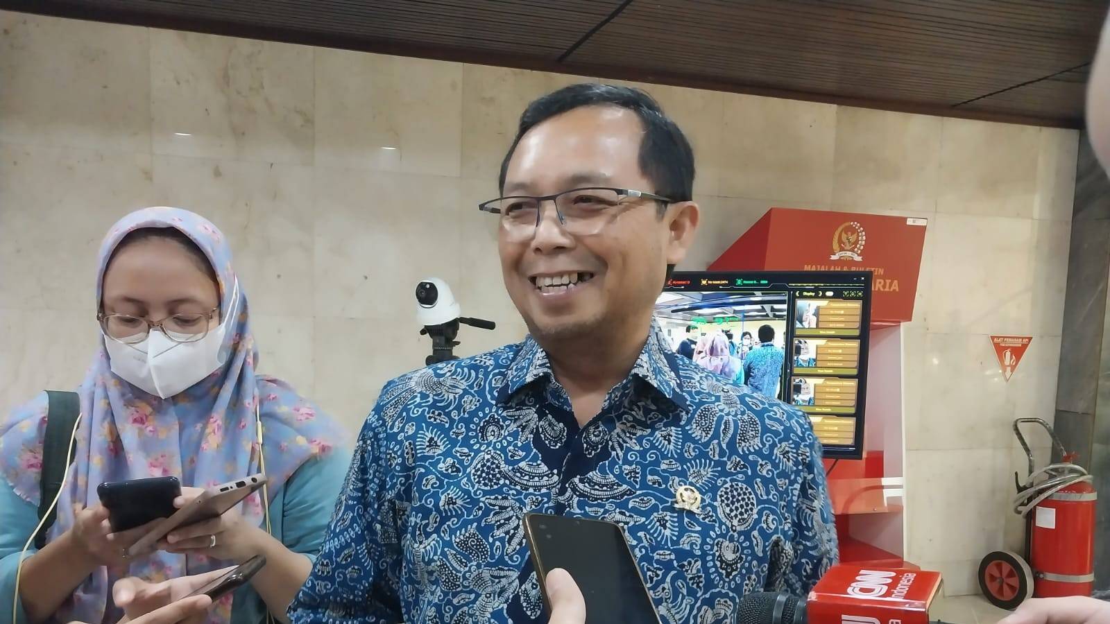 Ketua DPP Demokrat Herman Khaeron (SinPo.id/ Galuh Ratnatika)