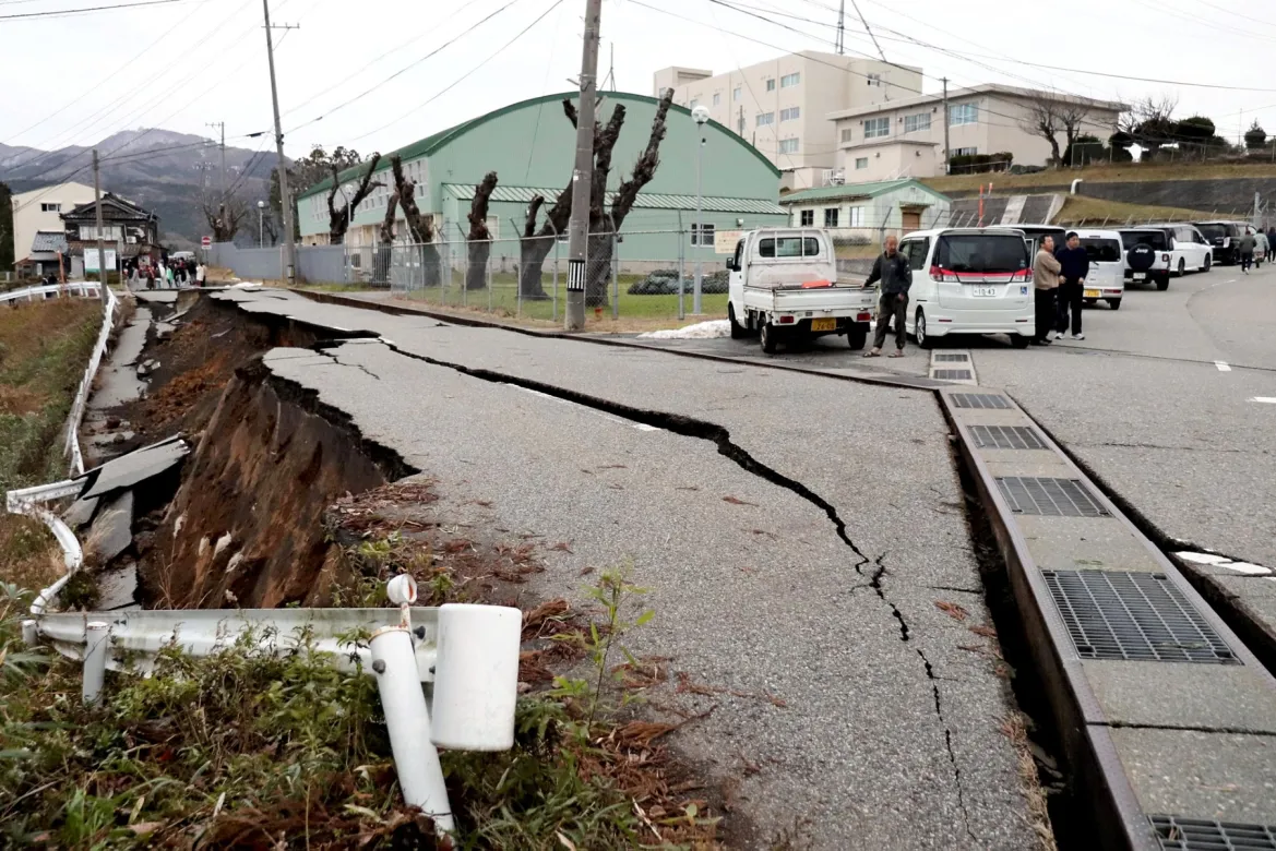 Gempa yang melanda Ishikawa (SinPo.id/ AFP)