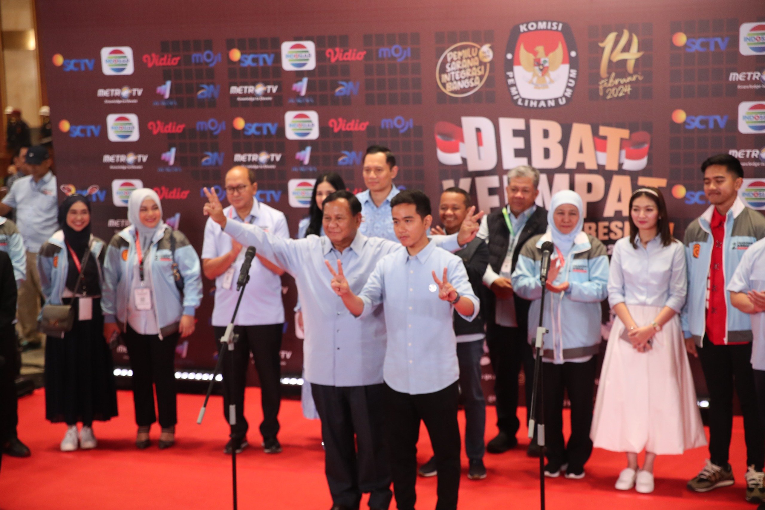 Cawapes nomor urut 2, Gibran Rakabuming Raka, saat tampil di Debat kedua Cawapres di JCC, Jakarta pada Minggu, 21 Januari 2024. (SinPo.id/Tim Media)