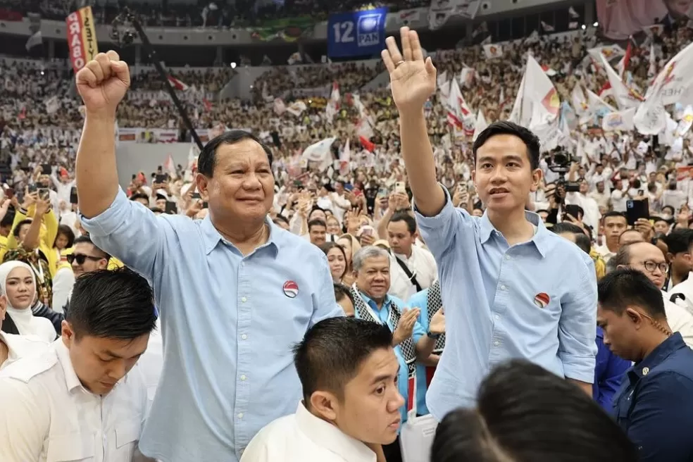 Pasangan capres dan cawapres nomor urut 2 Prabowo Subianto-Gibran Rakabuming Raka. (SinPo.id/Tim Media)