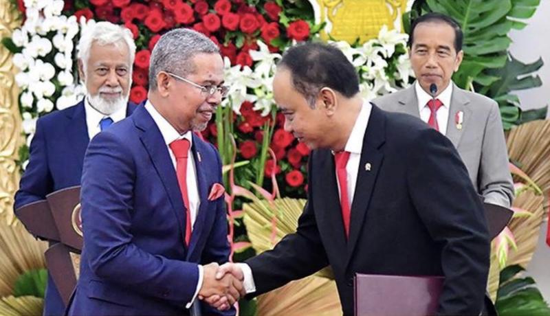 Pertemuan bilateral Indonesia-Timor Leste (Sinpo.id/Biro Setpres)