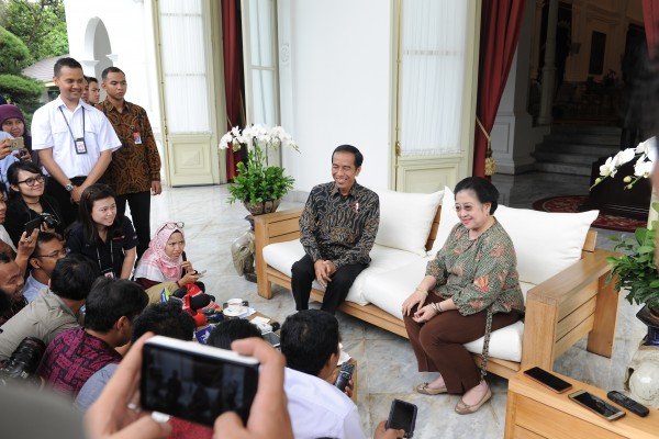 Momen Presiden Jokowi bertemu Megawati di Istana Negara 2016 silam (SinPo.id/ Setkab)