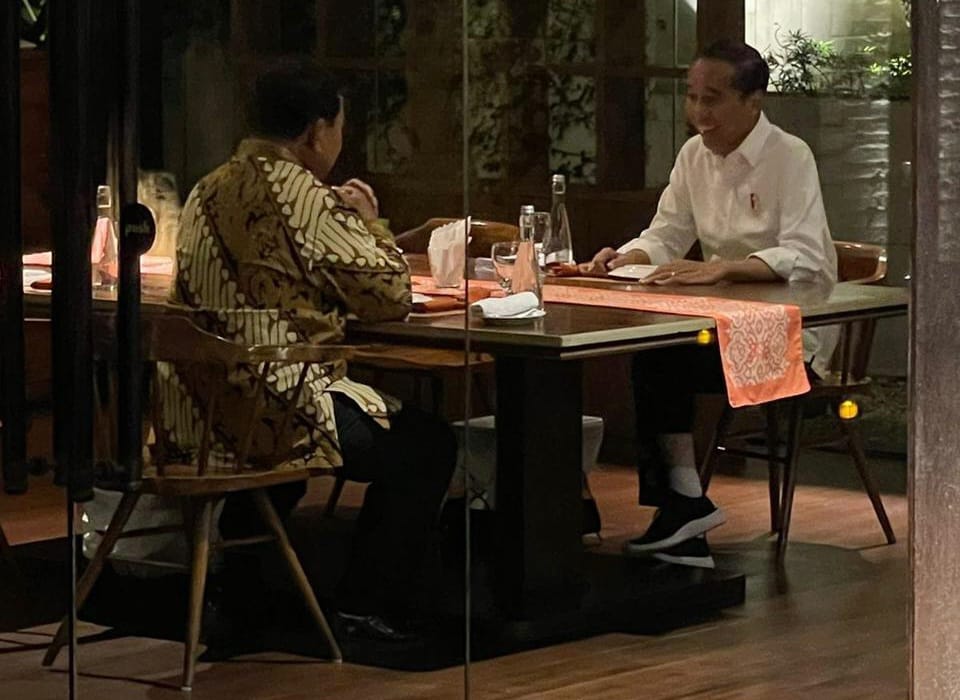 Momen dinner Prabowo dan Jokowi (Sinpo.id/Tim Media)