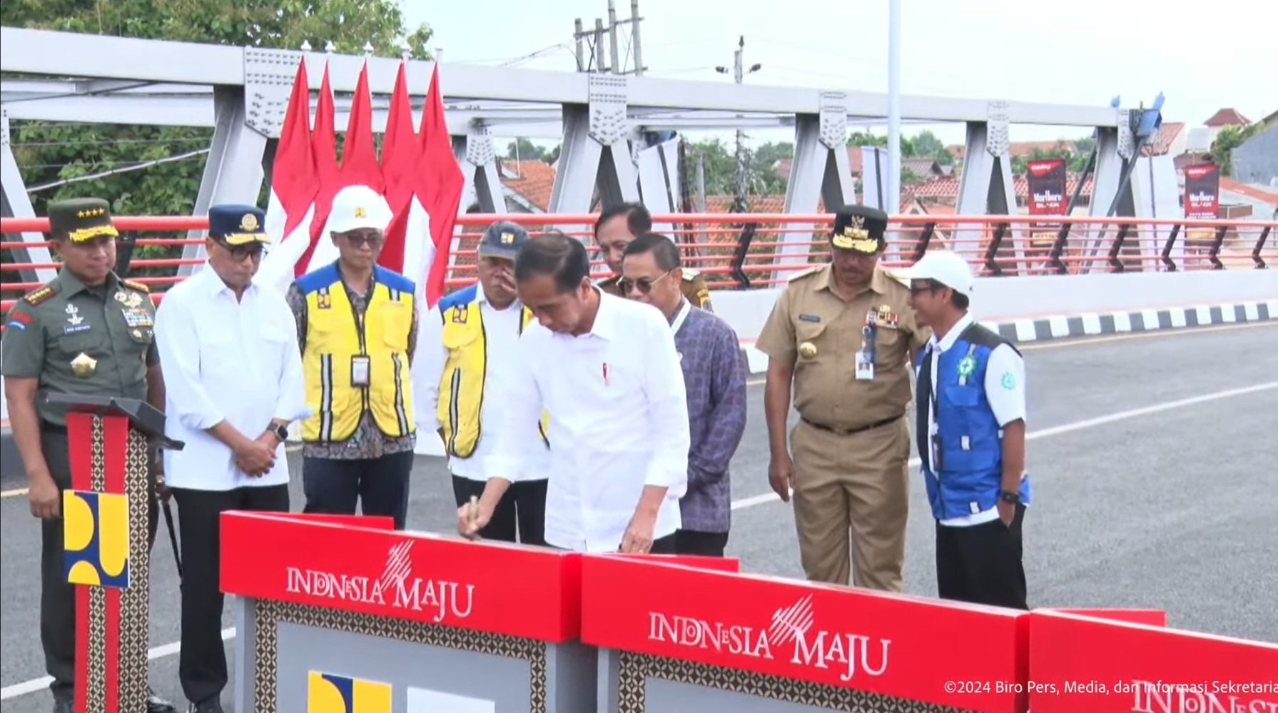 Peresmian 6 jembatan baru oleh Presiden Joko Widodo (Sinpo.id/Setpres)