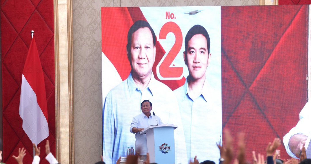 Capres Prabowo Subianto di acara KSPN (SinPo.id/ Tim Media)