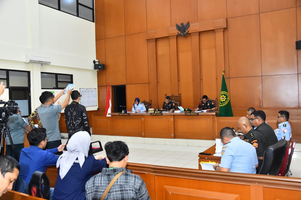 Sidang pemeriksaan saksi di Dimilti II (SinPo.id/ Puspen TNI)